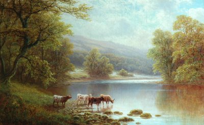 On the Wharfe, Bolton Woods by William Mellor